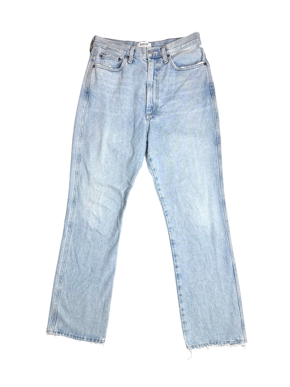 Agolde Pinch Waist High Rise Kick Jeans in Riptide size 28